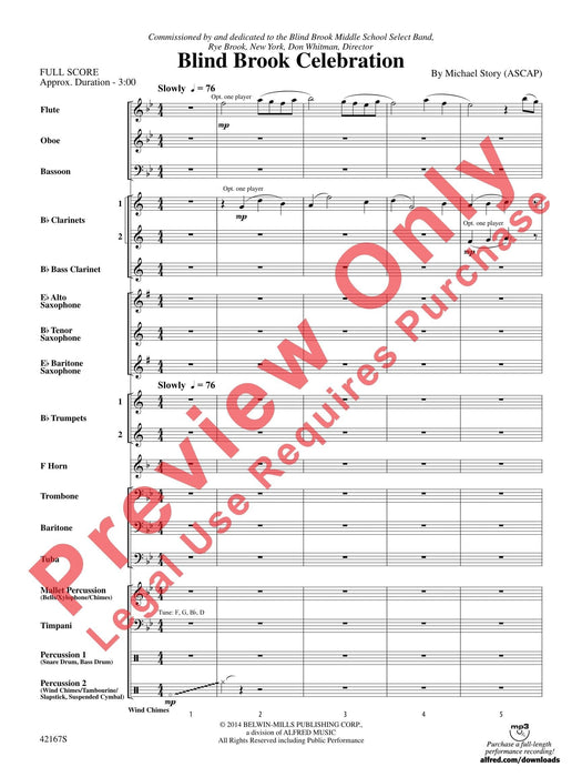 Blind Brook Celebration 總譜 | 小雅音樂 Hsiaoya Music