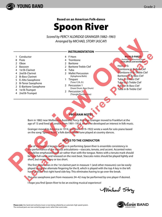 Spoon River 總譜 | 小雅音樂 Hsiaoya Music