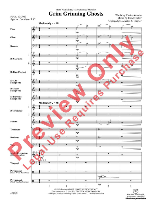 Grim Grinning Ghosts From Walt Disney's The Haunted Mansion 總譜 | 小雅音樂 Hsiaoya Music