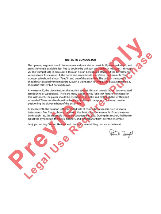 Cheaha Sketches 總譜 | 小雅音樂 Hsiaoya Music