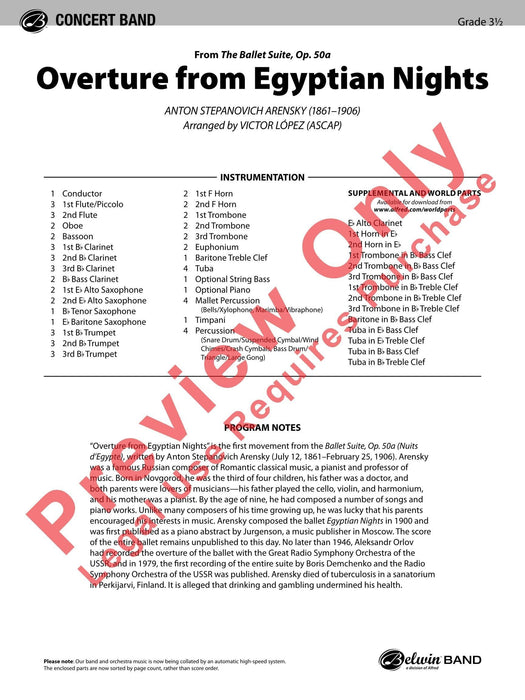 Overture from Egyptian Nights 序曲 | 小雅音樂 Hsiaoya Music