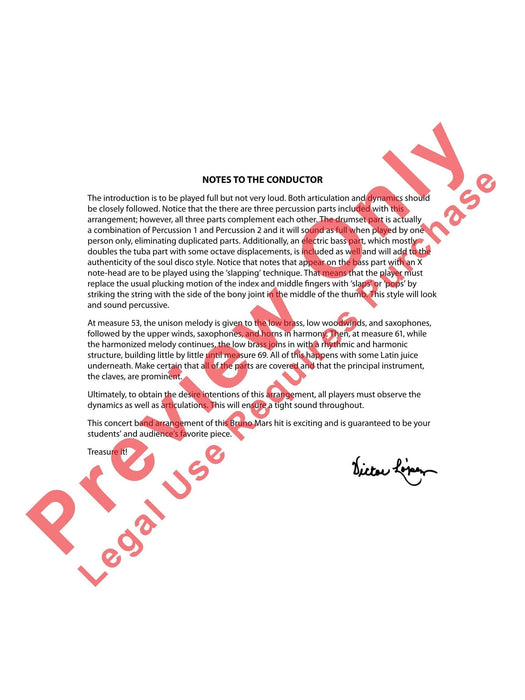 Treasure As Performed by Bruno Mars 總譜 | 小雅音樂 Hsiaoya Music