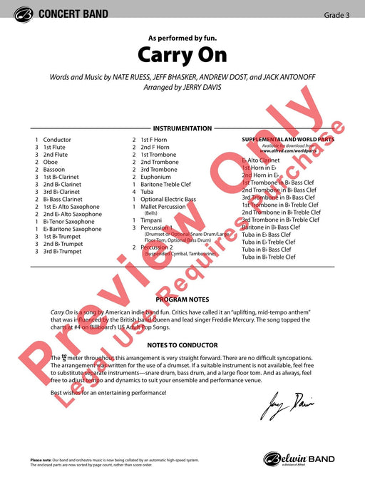 Carry On As Performed by fun. 總譜 | 小雅音樂 Hsiaoya Music