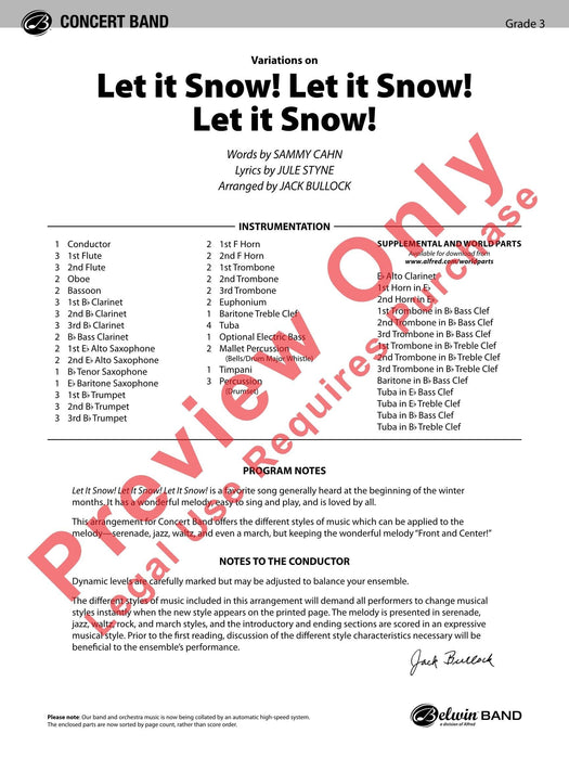 Let It Snow! Let It Snow! Let It Snow!, Variations on 詠唱調 總譜 | 小雅音樂 Hsiaoya Music