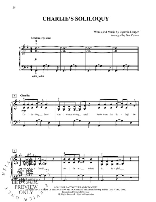 Kinky Boots Easy Piano Selections from the Broadway Musical 鋼琴 百老匯 | 小雅音樂 Hsiaoya Music