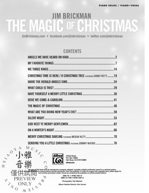 Jim Brickman: The Magic of Christmas | 小雅音樂 Hsiaoya Music