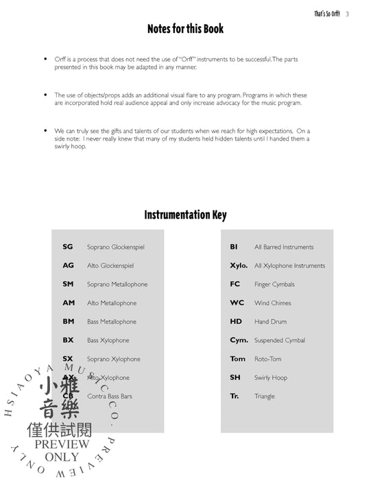 That's So Orff! Lessons, Songs, and Activities for the Elementary Classroom | 小雅音樂 Hsiaoya Music