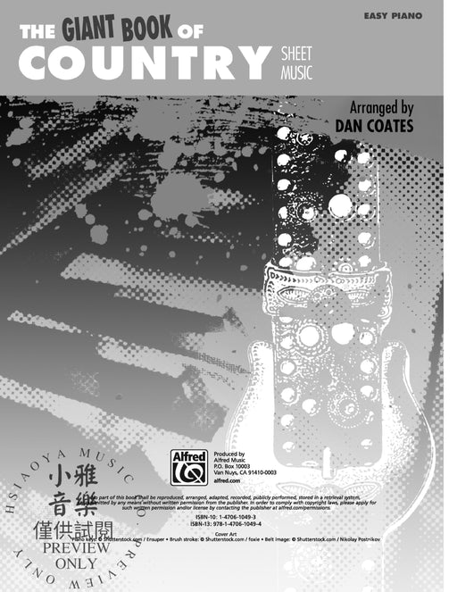 The Giant Book of Country Sheet Music | 小雅音樂 Hsiaoya Music
