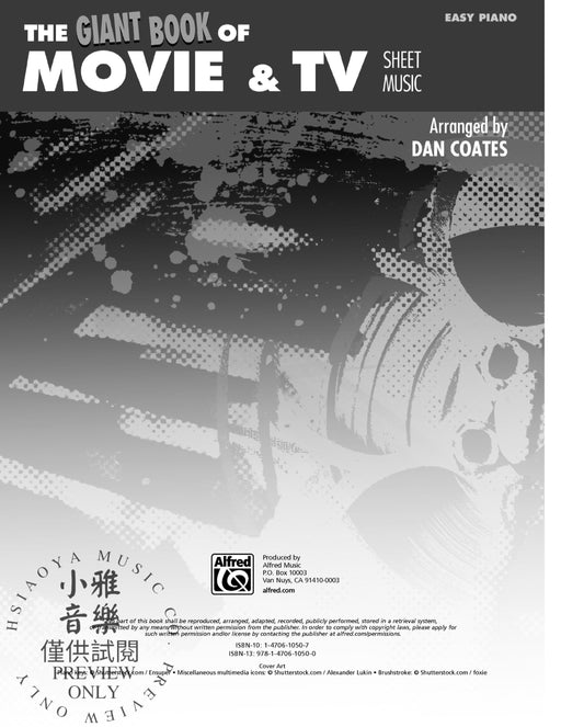 The Giant Book of Movie & TV Sheet Music | 小雅音樂 Hsiaoya Music