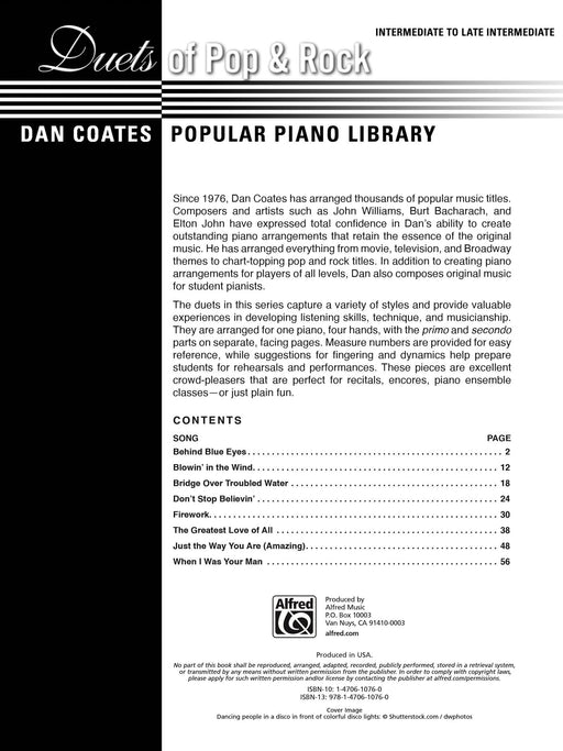 Dan Coates Popular Piano Library: Duets of Pop & Rock 鋼琴 二重奏 | 小雅音樂 Hsiaoya Music