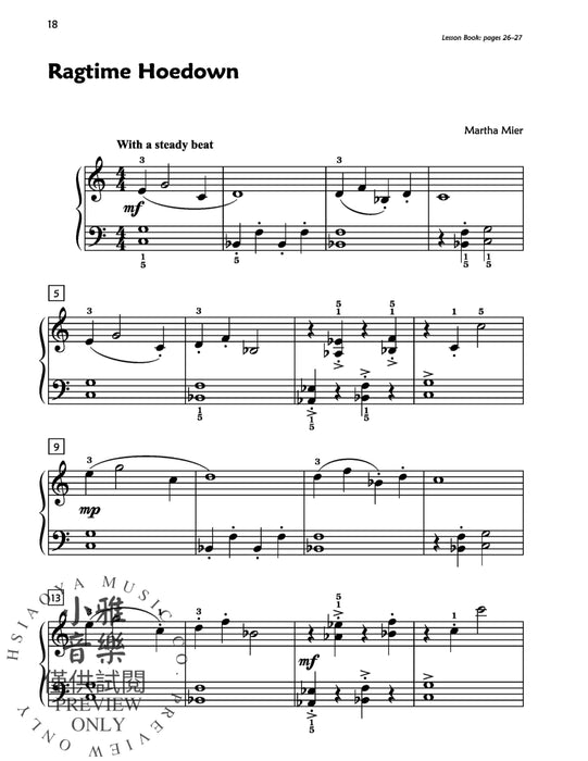 Premier Piano Course, Jazz, Rags & Blues 2B All New Original Music 鋼琴 爵士音樂藍調 | 小雅音樂 Hsiaoya Music