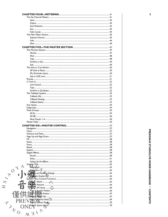 PreSonus® StudioLive™ Mixer Handbook The Official Guide to Getting the Most from Your Console | 小雅音樂 Hsiaoya Music