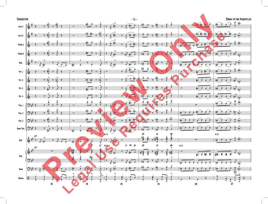 Down to the Nightclub 總譜 | 小雅音樂 Hsiaoya Music