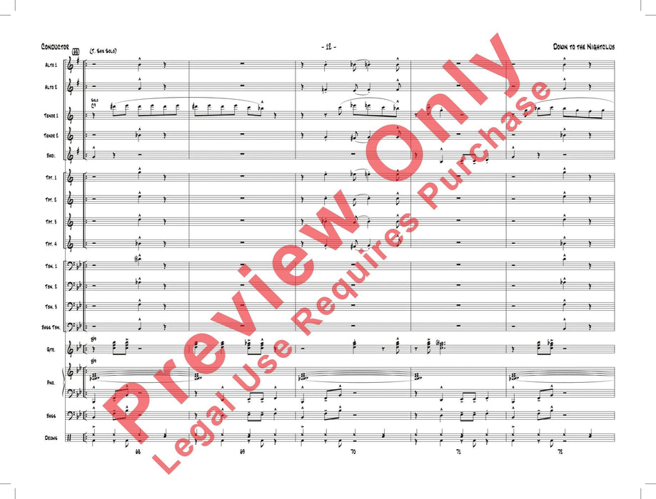 Down to the Nightclub 總譜 | 小雅音樂 Hsiaoya Music