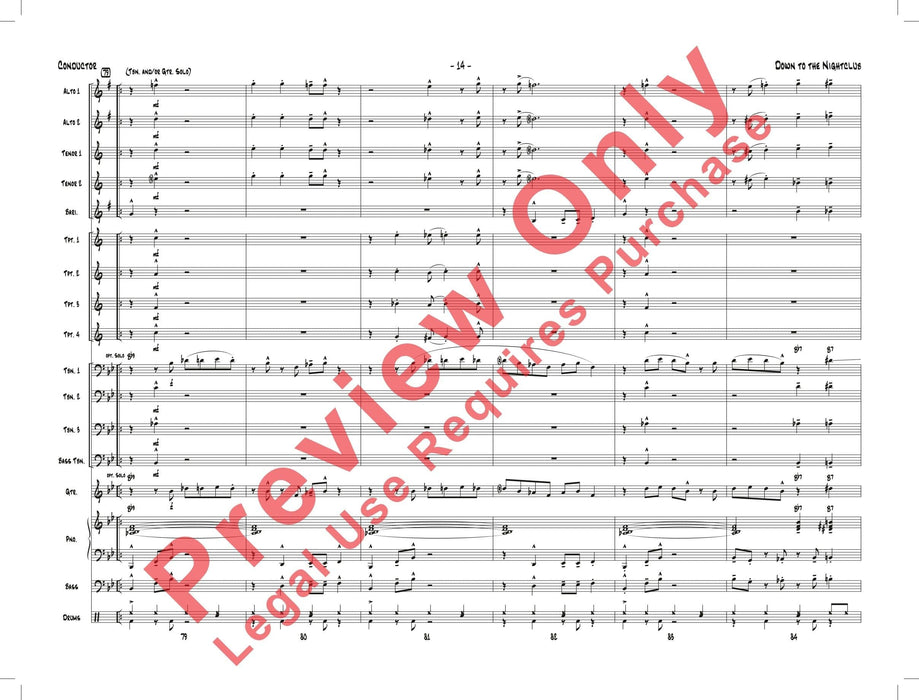 Down to the Nightclub 總譜 | 小雅音樂 Hsiaoya Music