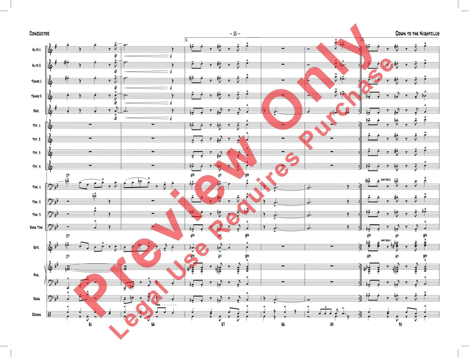 Down to the Nightclub 總譜 | 小雅音樂 Hsiaoya Music