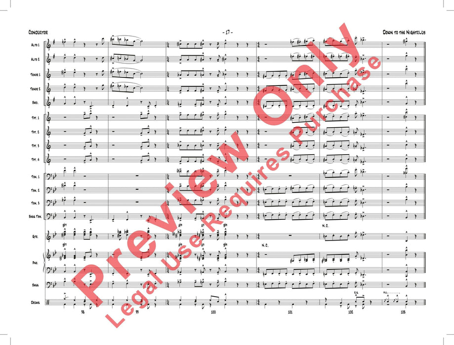 Down to the Nightclub 總譜 | 小雅音樂 Hsiaoya Music