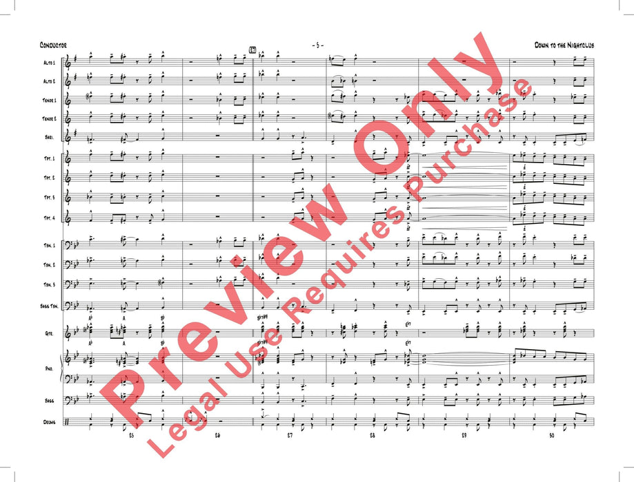 Down to the Nightclub 總譜 | 小雅音樂 Hsiaoya Music