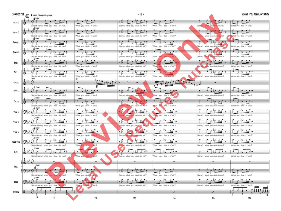 What You Dealin' With 總譜 | 小雅音樂 Hsiaoya Music