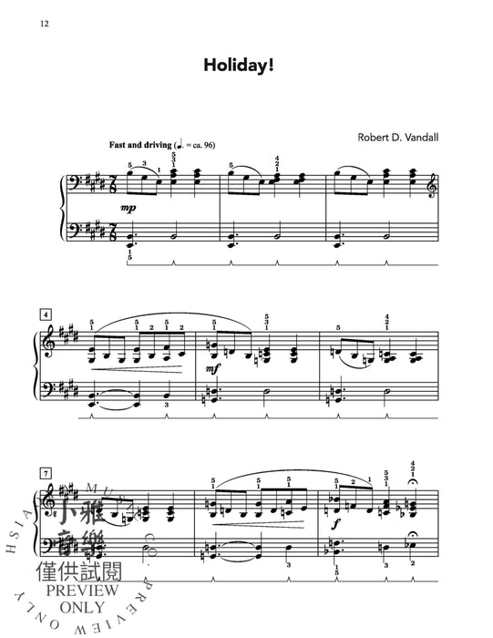 Piano Extravaganza, Solo Book 2 7 Intermediate Pieces in a Variety of Styles 鋼琴 獨奏 小品 | 小雅音樂 Hsiaoya Music