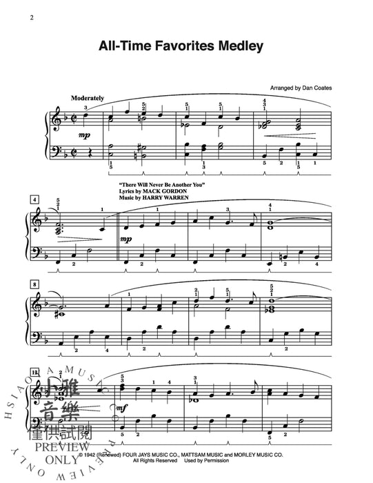 Dan Coates Popular Piano Library: Medleys of Beautiful Ballads 鋼琴 組合曲 敘事曲 | 小雅音樂 Hsiaoya Music