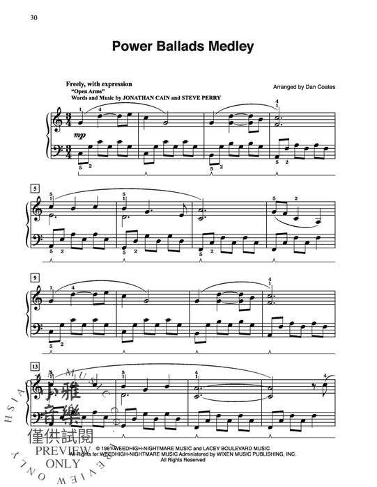 Dan Coates Popular Piano Library: Medleys of Beautiful Ballads 鋼琴 組合曲 敘事曲 | 小雅音樂 Hsiaoya Music