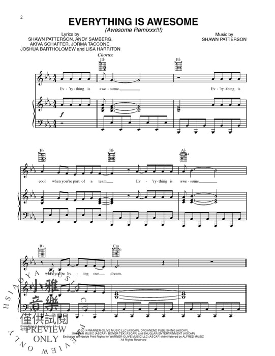 Everything Is Awesome (from The LEGO® Movie) | 小雅音樂 Hsiaoya Music