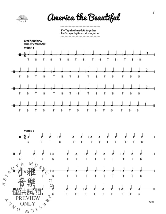About Time! 18 Rhythm Stick Routines for Reading and Playing 節奏 | 小雅音樂 Hsiaoya Music
