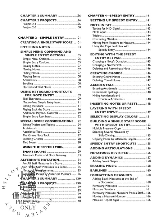 Finale® Primer: 2014 Edition Mastering the Art of Music Notation with Finale 終曲 終曲 | 小雅音樂 Hsiaoya Music