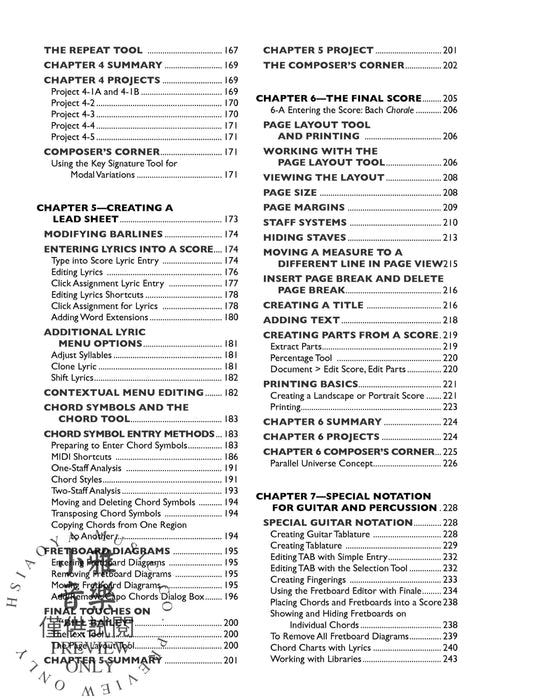 Finale® Primer: 2014 Edition Mastering the Art of Music Notation with Finale 終曲 終曲 | 小雅音樂 Hsiaoya Music