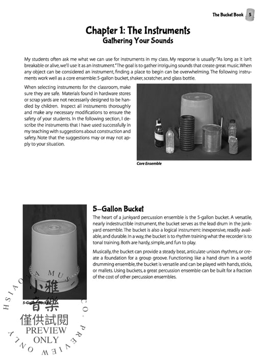 The Bucket Book A Junkyard Percussion Manual 擊樂器 | 小雅音樂 Hsiaoya Music