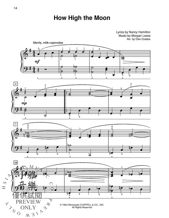 Dan Coates Popular Piano Library: Timeless Standards 鋼琴 | 小雅音樂 Hsiaoya Music