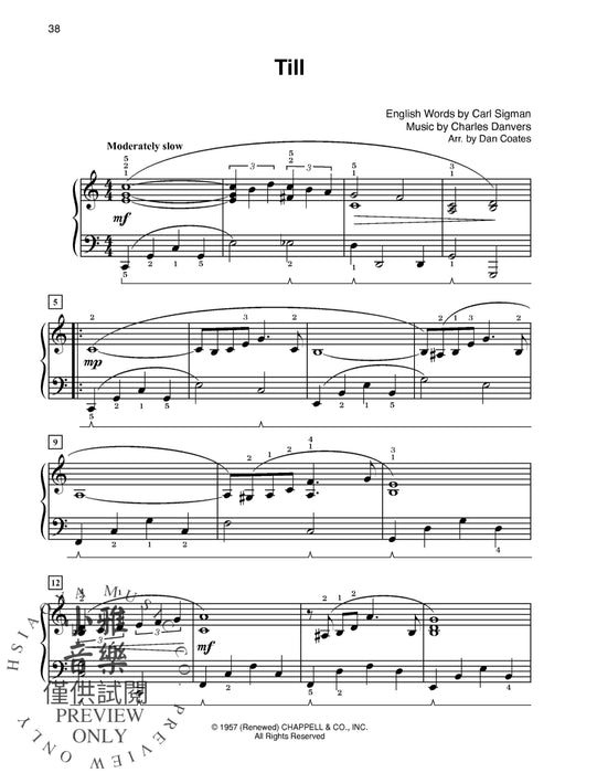 Dan Coates Popular Piano Library: Timeless Standards 鋼琴 | 小雅音樂 Hsiaoya Music