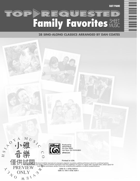 Top-Requested Family Favorites Sheet Music 28 Sing-Along Classics Arranged by Dan Coates | 小雅音樂 Hsiaoya Music