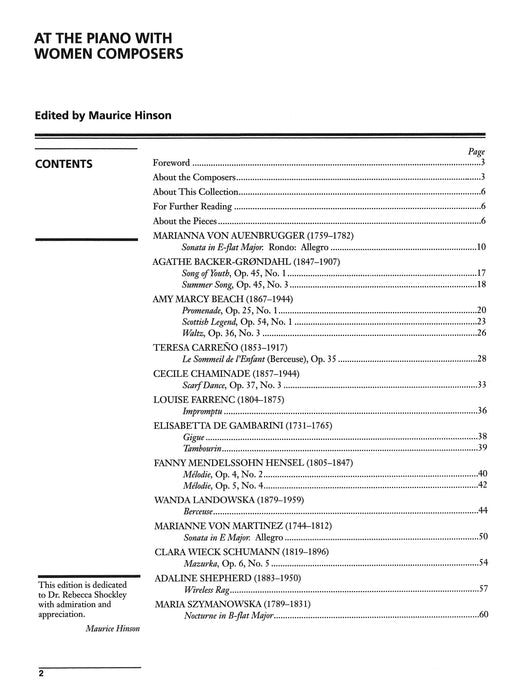 At the Piano with Women Composers 鋼琴 | 小雅音樂 Hsiaoya Music