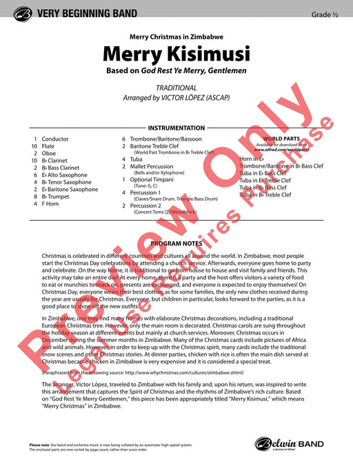 Merry Kisimusi Merry Christmas in Zimbabwe (Based on "God Rest Ye Merry, Gentlemen") 總譜 | 小雅音樂 Hsiaoya Music