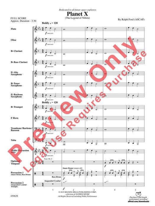 Planet X (The Legend of Nibiru) 傳奇曲 總譜 | 小雅音樂 Hsiaoya Music