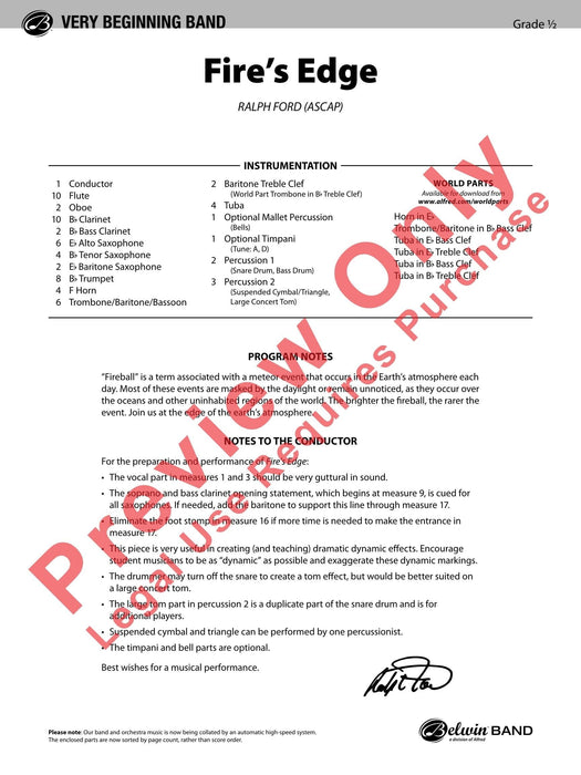 Fire's Edge 總譜 | 小雅音樂 Hsiaoya Music