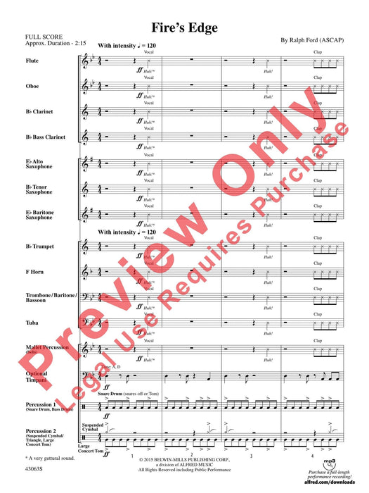 Fire's Edge 總譜 | 小雅音樂 Hsiaoya Music