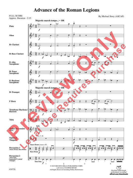 Advance of the Roman Legions 總譜 | 小雅音樂 Hsiaoya Music
