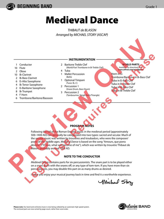 Medieval Dance 舞曲 總譜 | 小雅音樂 Hsiaoya Music