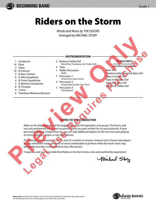 Riders on the Storm 總譜 | 小雅音樂 Hsiaoya Music