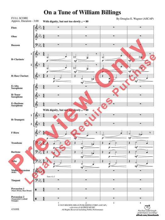 On a Tune of William Billings 總譜 | 小雅音樂 Hsiaoya Music