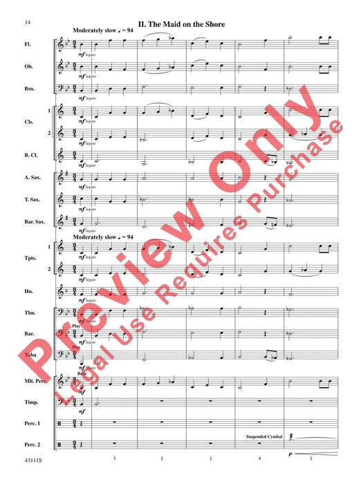 Sketches of Canada I. The False Young Man, II. The Maid on the Shore, III. Bold Wolfe 總譜 | 小雅音樂 Hsiaoya Music