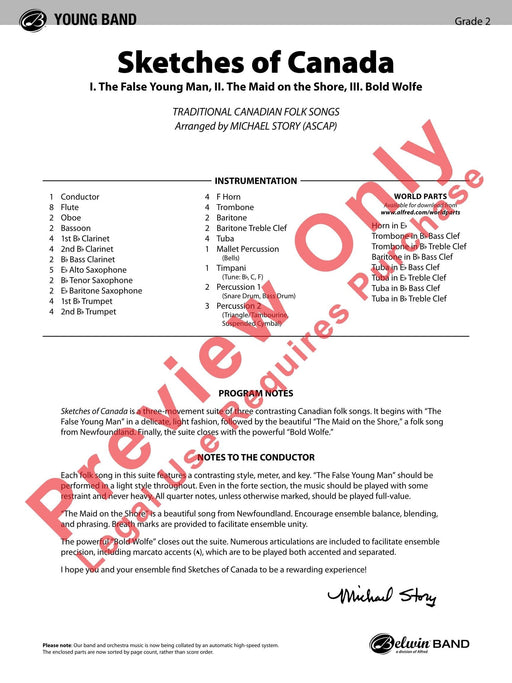 Sketches of Canada I. The False Young Man, II. The Maid on the Shore, III. Bold Wolfe 總譜 | 小雅音樂 Hsiaoya Music