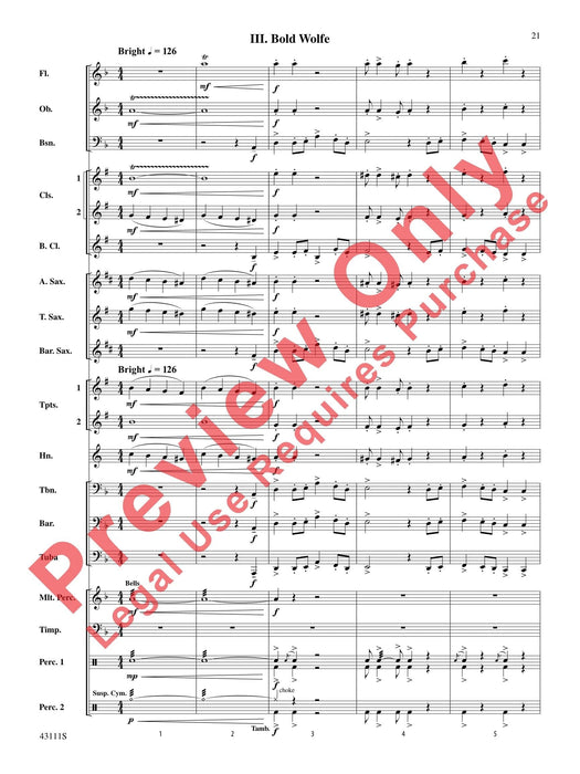 Sketches of Canada I. The False Young Man, II. The Maid on the Shore, III. Bold Wolfe 總譜 | 小雅音樂 Hsiaoya Music