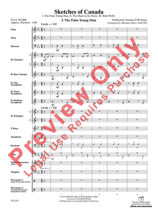 Sketches of Canada I. The False Young Man, II. The Maid on the Shore, III. Bold Wolfe 總譜 | 小雅音樂 Hsiaoya Music