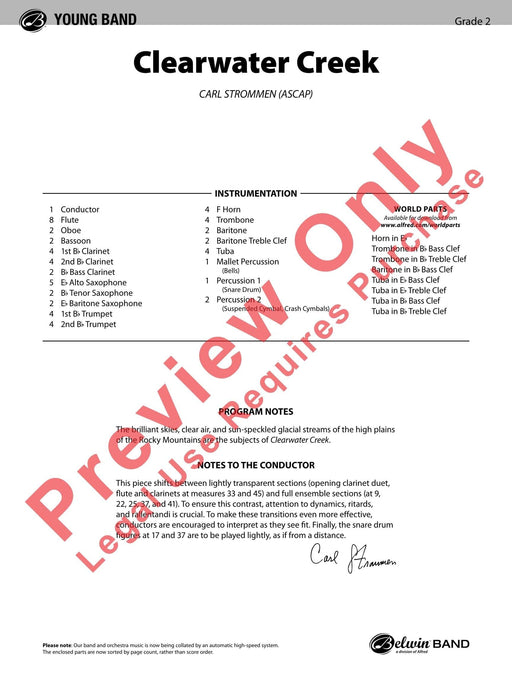 Clearwater Creek 總譜 | 小雅音樂 Hsiaoya Music