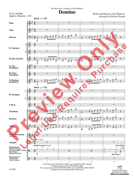 Domino Van Morrison's Tribute to Fats Domino 總譜 | 小雅音樂 Hsiaoya Music