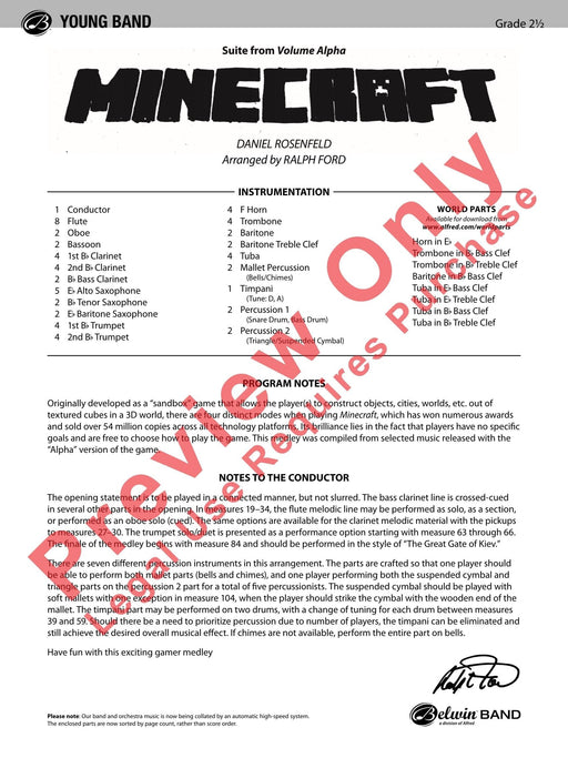 Minecraft Suite from Volume Alpha 組曲 總譜 | 小雅音樂 Hsiaoya Music